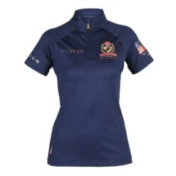 Shires Aubrion Women's Team Short Sleeve Base Layer - Navy