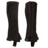 Perri's Kids' Suede Zipper Half Chaps - Black