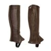 Perri's Kids' Professional Calfskin Zipper Half Chaps - Brown