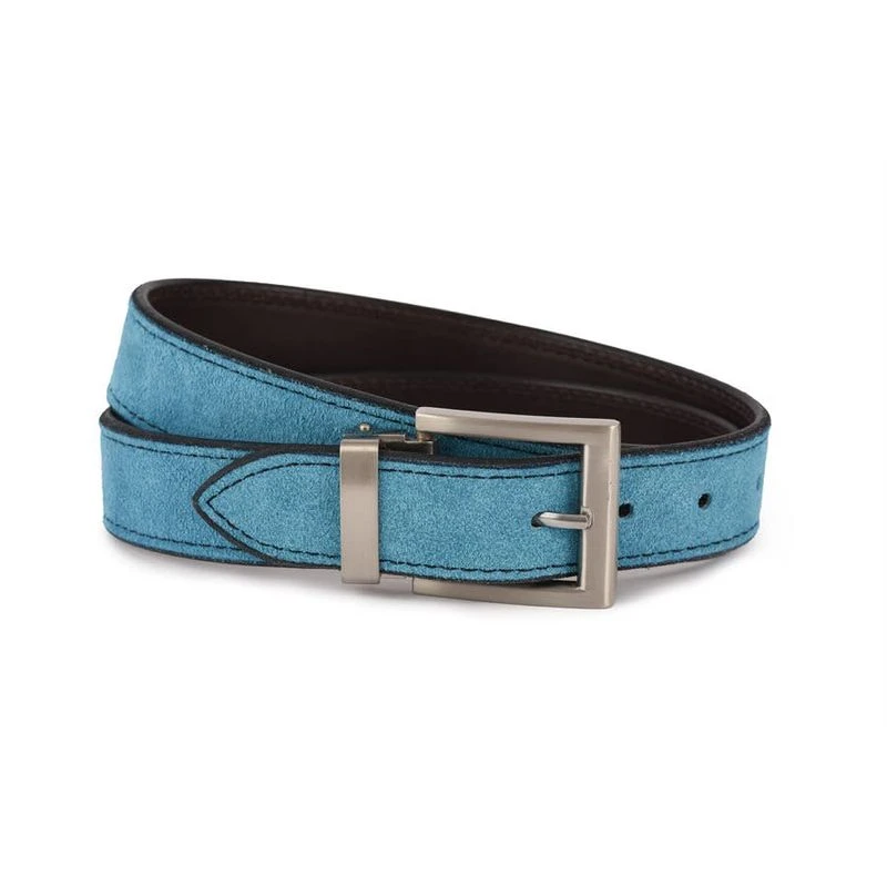 Perri's 2-in-1 Leather Suede Reversible Belt - Havana/Turquoise 1 Perri's 2-in-1 Leather Suede Reversible Belt - Havana/Turquoise