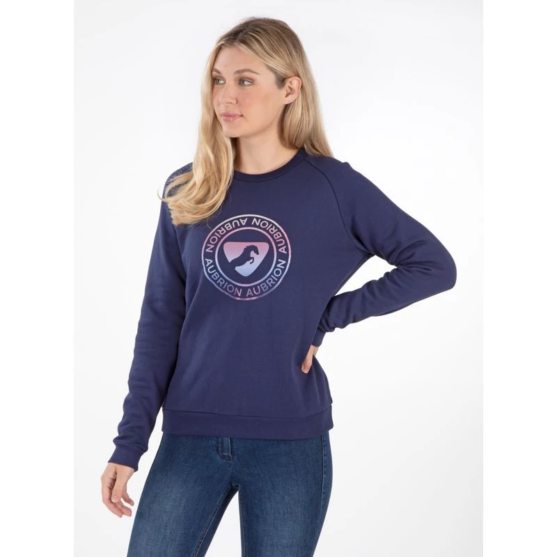 Shires Aubrion Women's Boston Sweatshirt - Dark Navy 2 Shires Aubrion Women's Boston Sweatshirt - Dark Navy - Image 2