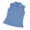 Shires Aubrion Kids' Harrow Sleeveless Polo Shirt - Sky Blue