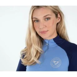 Shires Aubrion Women's Newbury Long Sleeve Sun Shirt - Sky Blue -Horse Rider Wear 513118 800 800