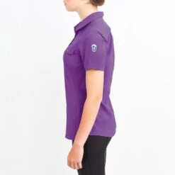 Irideon Women's Aspen Short Sleeve Trail Shirt - Purple Hibiscus -Horse Rider Wear 515883 800 800
