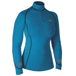 Woof Wear Women's Performance Quarter Zip Riding Shirt - Ocean