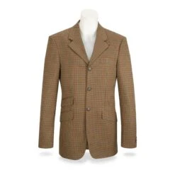 RJ Classics Men's Knight Tweed Hunt Coat - Hazelnut Plaid