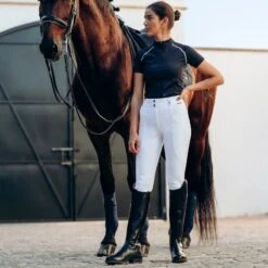 B Vertigo Women's Davina Full Seat Breeches - White -Horse Rider Wear 530042 800 800