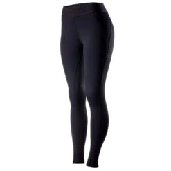Horze Women's Madison Silicone Grip Knee Patch Tights - Dark Navy -Horse Rider Wear 530243 800 800