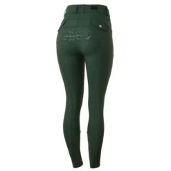 Horze Women's Andrea Slimming Full Seat Breeches - Mountain View Green