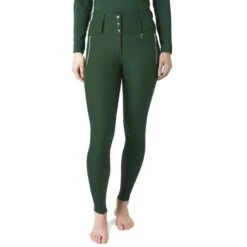 Horze Women's Andrea Slimming Full Seat Breeches - Mountain View Green -Horse Rider Wear 530334 800 800