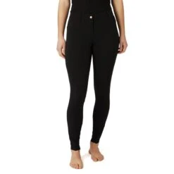 Horze Women's Anna Summer Full Seat Breeches W/Phone Pocket - Black 8 Horze Women's Anna Summer Full Seat Breeches W/Phone Pocket - Black -Horse Rider Wear 530374 800 800