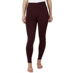 Horze Women's High Waist Full Seat Tights W/Phone Pocket - Maroon Dark Red 7 Horze Women's High Waist Full Seat Tights W/Phone Pocket - Maroon Dark Red -Horse Rider Wear 530469 800 800