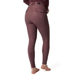 Horze Women's Andrea Slimming Full Seat Breeches - Red Mahogany Burgundy 6 Horze Women's Andrea Slimming Full Seat Breeches - Red Mahogany Burgundy -Horse Rider Wear 530818 800 800
