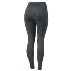 Horze Women's High Waist Full Seat Tights W/Phone Pocket - Shadow Grey