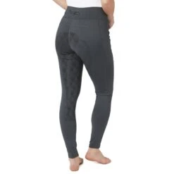 Horze Women's High Waist Full Seat Tights W/Phone Pocket - Shadow Grey 6 Horze Women's High Waist Full Seat Tights W/Phone Pocket - Shadow Grey -Horse Rider Wear 530872 800 800