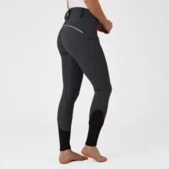 Horze Women's Callie High Waist Breeches W/Piping - Shadow Grey 7 Horze Women's Callie High Waist Breeches W/Piping - Shadow Grey -Horse Rider Wear 531502 800 800