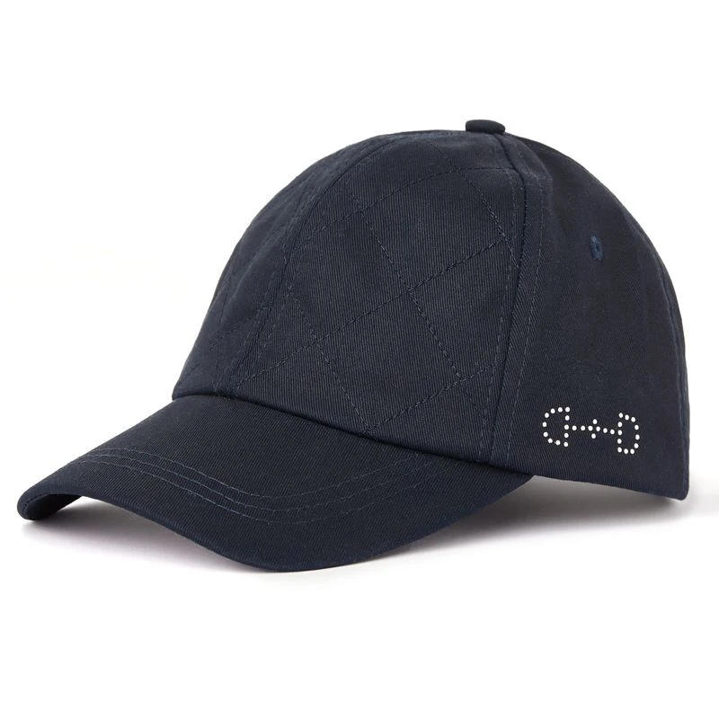Horze Women's Cap W/Crystal Detailing - Dark Navy 1 Horze Women's Cap W/Crystal Detailing - Dark Navy