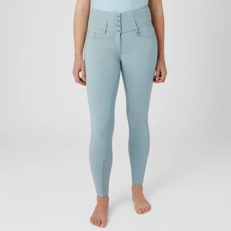 Horze Women's Tara Full Seat Breeches - Corydalis Light Blue 2 Horze Women's Tara Full Seat Breeches - Corydalis Light Blue - Image 2