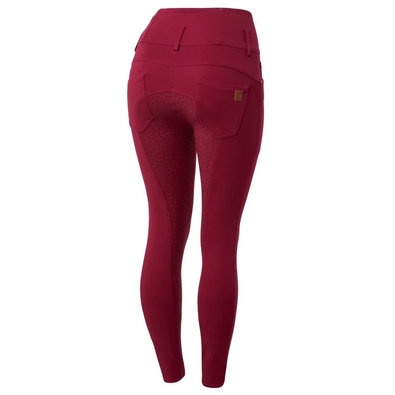Horze Women's Tara Full Seat Breeches - Anemone Dark Pink 1 Horze Women's Tara Full Seat Breeches - Anemone Dark Pink