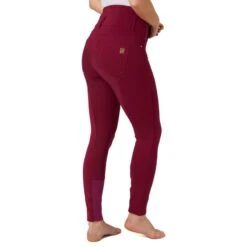 Horze Women's Tara Full Seat Breeches - Anemone Dark Pink 8 Horze Women's Tara Full Seat Breeches - Anemone Dark Pink -Horse Rider Wear 542217 800 800