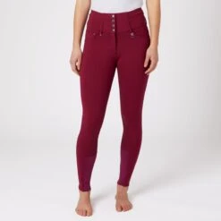 Horze Women's Tara Full Seat Breeches - Anemone Dark Pink 9 Horze Women's Tara Full Seat Breeches - Anemone Dark Pink -Horse Rider Wear 542218 800 800