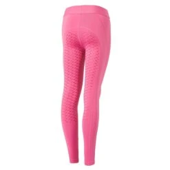 Horze Kids' Tessa Full Seat Riding Tights - Azalea Pink
