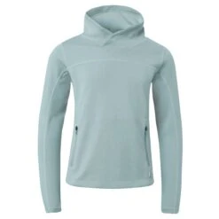 Horze Kids' Lou Technical Training Shirt W/High Neck - Corydalis Light Blue