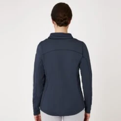 Horze Women's Lou Technical Ventilated Shirt W/High Neck - Obscure Night Dark Blue 6 Horze Women's Lou Technical Ventilated Shirt W/High Neck - Obscure Night Dark Blue -Horse Rider Wear 542822 800 800