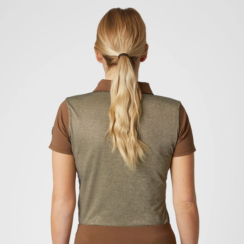 Horze Women's Sagira Breathable Quick Dry Training Shirt - Bison Dark Brown 4 Horze Women's Sagira Breathable Quick Dry Training Shirt - Bison Dark Brown - Image 4