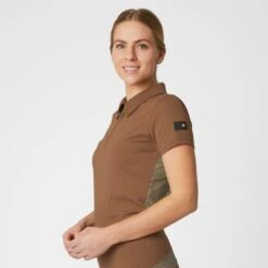 Horze Women's Sagira Breathable Quick Dry Training Shirt - Bison Dark Brown 10 Horze Women's Sagira Breathable Quick Dry Training Shirt - Bison Dark Brown -Horse Rider Wear 543421 800 800