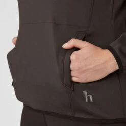 Horze Women's Kaitlin Turtleneck Sweater W/ Flower Design - After Dark Brown 9 Horze Women's Kaitlin Turtleneck Sweater W/ Flower Design - After Dark Brown -Horse Rider Wear 544263 800 800