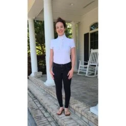 FITS Women's Ruffles II Show Shirt - White -Horse Rider Wear 545688 800 800