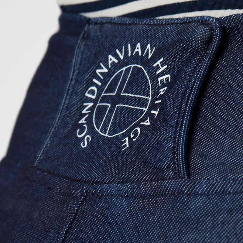 Horze Women's Katia Denim Look Full Seat Tights - Dark Blue 4 Horze Women's Katia Denim Look Full Seat Tights - Dark Blue - Image 4