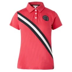 Horze Women's Jessie Polo Shirt - Rouge Red