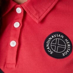 Horze Women's Jessie Polo Shirt - Rouge Red -Horse Rider Wear 549398 800 800