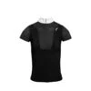 Alessandro Albanese Women's Oliva Short Sleeve Zip Competition Shirt - Black