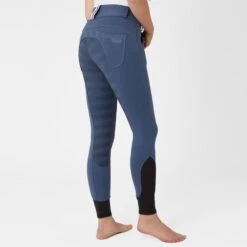 Horze Women's Full Seat Breeches W/Elastic Leg - Bearing Sea -Horse Rider Wear 555435 800 800