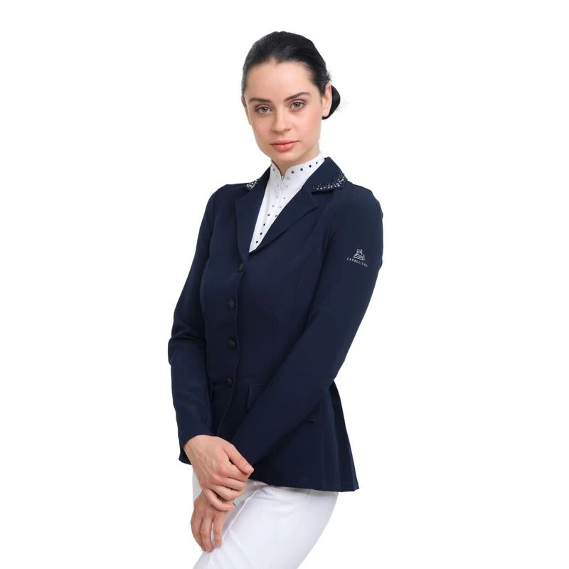 Cavalliera Women's Diva Purity Show Jacket - Navy Blue 2 Cavalliera Women's Diva Purity Show Jacket - Navy Blue - Image 2