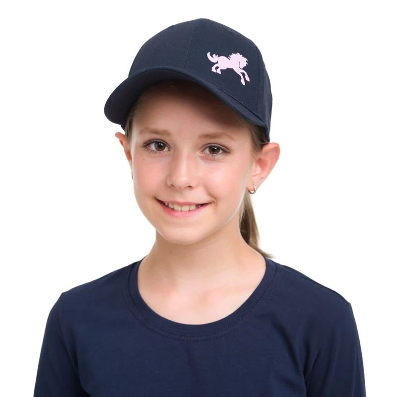 Cavalliera Kids' Pony Baseball Cap - Navy Blue 1 Cavalliera Kids' Pony Baseball Cap - Navy Blue