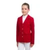 Cavalliera Kids' I Love Crystals Show Jacket - Ruby Red/Silver