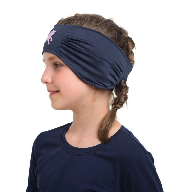 Cavalliera Kids' Pony Ear Warmer - Navy Blue 2 Cavalliera Kids' Pony Ear Warmer - Navy Blue - Image 2