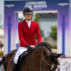 Cavalliera Women's Primetime Show Jacket - Ruby Red -Horse Rider Wear 559134 800 800