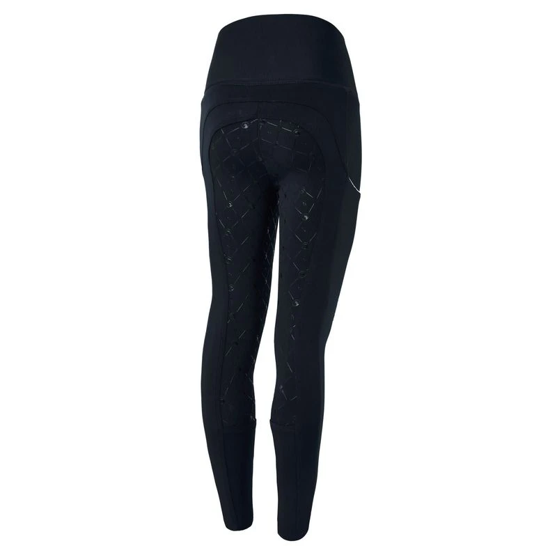 Horze Kids' Ella Full Seat Tights - Peacoat Dark Blue 1 Horze Kids' Ella Full Seat Tights - Peacoat Dark Blue