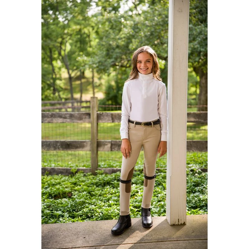 Shires Aubrion Kids' Equestrian Style Shirt - Peaches 3 Shires Aubrion Kids' Equestrian Style Shirt - Peaches - Image 3