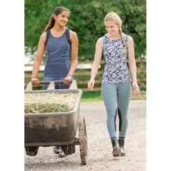 Kerrits Women's Flow Rise Knee Patch Performance Tights - Seaglass -Horse Rider Wear 567281 800 800