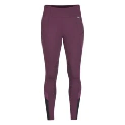 Kerrits Women's Free Style Knee Patch Pocket Tights - Raisin/Magenta