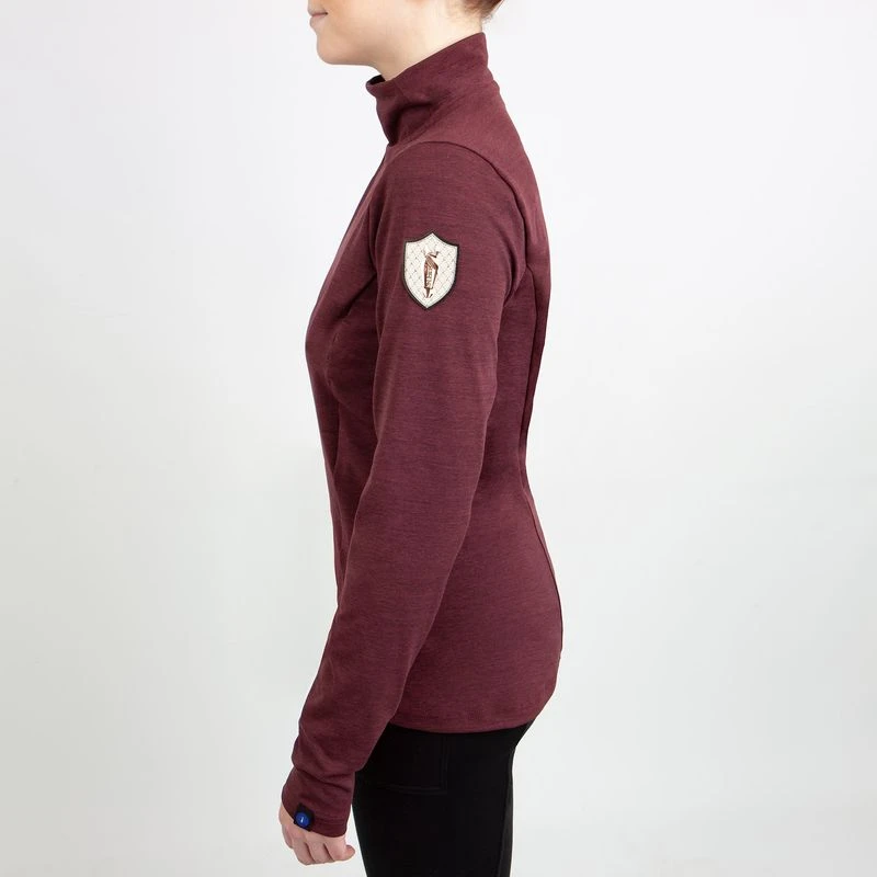 Irideon Women's Radiant Mock Crew Top - Henna 2 Irideon Women's Radiant Mock Crew Top - Henna - Image 2