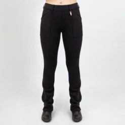 Irideon Women's Fjord Fleece 1/2 Seat Boot Cut Breeches - Black