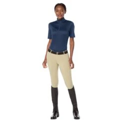 Kerrits Women's Ice Fil Lite Short Sleeve Shirt Solid - Navy -Horse Rider Wear 576539 800 800