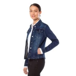 EQL Women's In Motion Jean Jacket - Midnight Wash -Horse Rider Wear 580252 800 800